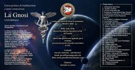 CORSO DI MEDITAZIONE: “LA GNOSI UNIVERSALE” Ogni martedì ore 20:30