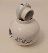 Vaso delle Ceramiche italiane Marcuzzo di Este, firmate nel decoro A. Dal Santo