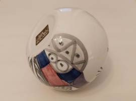 Vaso delle Ceramiche italiane Marcuzzo di Este, firmate nel decoro A. Dal Santo