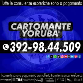 Cerchi un aiuto concreto per risolvere tutti i tuoi problemi? Contatta con il Cartomante Yorubà