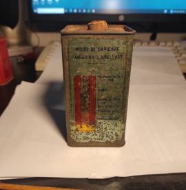Scatola di polvere da sparo Anigrina lamellare antica vintage
