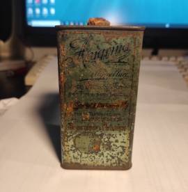Scatola di polvere da sparo Anigrina lamellare antica vintage