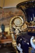 Lampada da tavolo blu cobalto stile Impero