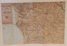 Carta D'Italia scala 1:250.000 in 38 fogli n.14 Ed.Arti Grafiche, Bergamo 1910