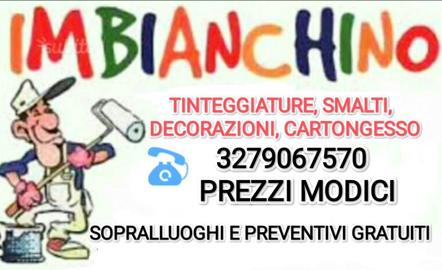IMBIANCHINO CARTONGESSO PREZZI MODICI