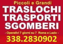 TRASLOCHI TRASPORTI E SGOMBERI RAPIDI ED ECONOMICI 7GG SU7
