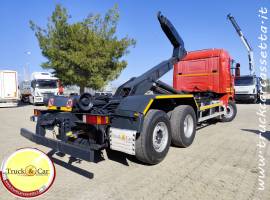 RIF.1204 SCANIA CV R 144.460 – 1997 – 3 ASSI – GANCIO SCARRABILE LEM DA 26 TON – EURO 5 CON ANTIPART