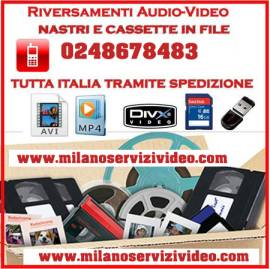 Riversamenti video a milano videocassette tutti  iformati e film super 8