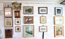 Collezione n° 15 quadri vintage , tecniche e soggetti vari ,incorniciati e firmati. Non spedisco. Ve