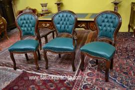 Gruppo di sedie da studio in stile Luigi XV