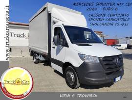 MERCEDES SPRINTER 417 CDI – 2024 – CASSONE CENTINATO CON SPONDA CARICATRICE A BATTENTE DHOLLANDIA DA