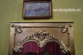 Specchiera dorata da terra stile Luigi XV