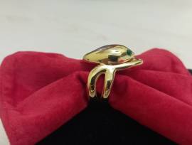 Anello serpente in argento 925 placcato oro 18 Kt