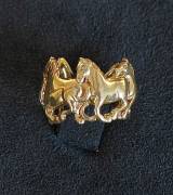 Anello cavallini in argento 925 placcato oro 18 Kt 
