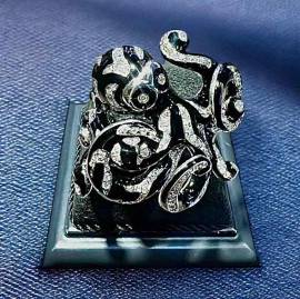 Anello polpo in argento 925 placcato oro 18Kt 