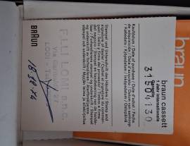 Rarissimo rasoio  design  Florian Seiffert da viaggio a batteria- BRAUN Cassett 5537-701 -  degli an