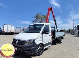 VOLKSWAGEN CRAFTER – 2020 – CASSONE FISSO CON GRU FASSI F32.A – EURO 6