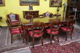 Tavolo da pranzo-riunioni stile Vittoriano allungabile fino a 326 cm