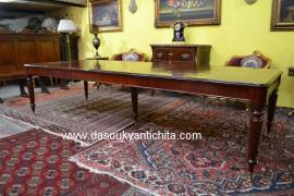 Tavolo da pranzo-riunioni stile Vittoriano allungabile fino a 326 cm