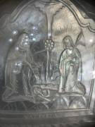 Antica placca in madreperla raffigurante la natività del XX sec.