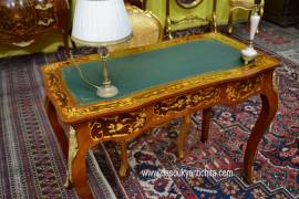 Scrittoio da centro stile Luigi XV intarsiato 97 cm.