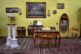 Scrittoio da centro stile Luigi XV intarsiato 97 cm.