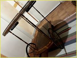 Carrello da tè portavivande vintage in legno