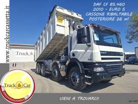 RIF.1301 DAF CF 85.460 – 2010 – 4 ASSI MEZZO D’OPERA – CASSONE RIBALTABILE POSTERIORE DA 26 m3 – EUR