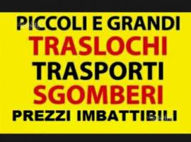 TEL 389.8719568 TRASLOCHI PICCOLI E GRANDI CON AUTOSCALA TRASPORTI PER VILLINI