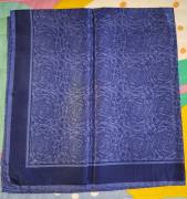 Pochette da taschino colore blu copiativo Gianni Versace in seta