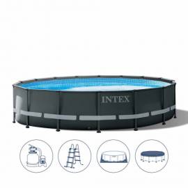Intex 26326 piscina con telaio Ultra Frame XTR cm 488x122 pompa filtro a sabbia