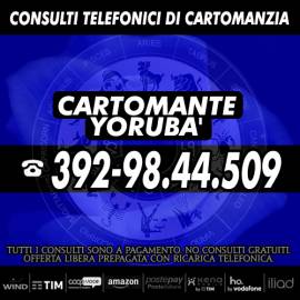 Chiama il CARTOMANTE YORUBA' per una consulenza esoterica al telefono a basso costo!