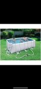 BESTWAY Piscina Power Steel Frame Rettangolare 412x201x122 cm 