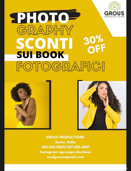 GROUS PRODUCTIONS - Book fotografico economico