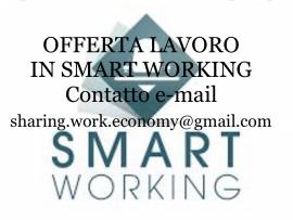 OFFRIAMO LAVORO IN SMART WORKING (solo per candidati)