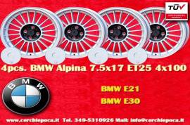 4 pz. cerchi BMW Alpina 7.5x17 ET25 3 E30 