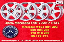 4 pz. cerchi Mercedes Evo 7.5x17 ET37 124 201 202 