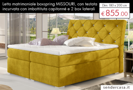 FANTASTICO LETTO BOXSPRING MISSOURI 180 X 200 CM! 