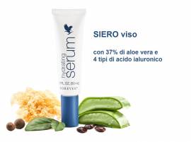 Siero per l’idratazione profonda con 37% di aloe vera e 4 tipi di acido ialuronico