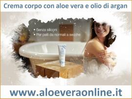 Crema corpo all’aloe vera con olio di argan