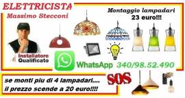 Elettricista per il tuo nuovo lampadario o ventilatore Roma