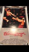 Poster Autografato Senza Esclusioni di Colpi Blood Sport Jean Claude Van Damme 
