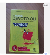 Vendo dizionario di italiano Devoto Oli Junior 