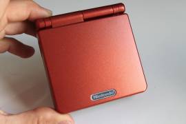 Nintendo Game Boy Advance SP AGS-001 New Shell Flame Red Retrogaming + 1 gioco