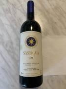 vino SASSICAIA BOGLHERI 1998