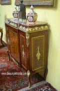 Servante-credenza intarsiata stile Luigi XV