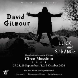 David Gilmour 2 biglietti Platea numerata centrale Circo Massimo Roma 1 ottobre