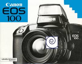 CANON EOS 100 LIBRETTO MANUALE ISTRUZIONI PER FOTOCAMERA EPOCA