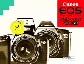 CANON EOS 750 750 QD-850 -  LIBRETTO MANUALE ISTRUZIONI PER FOTOCAMERA EPOCA 