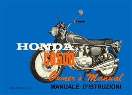 HONDA CB 500 FOUR - K1 - 1972 - LIBRETTO USO E MANUTENZIONE